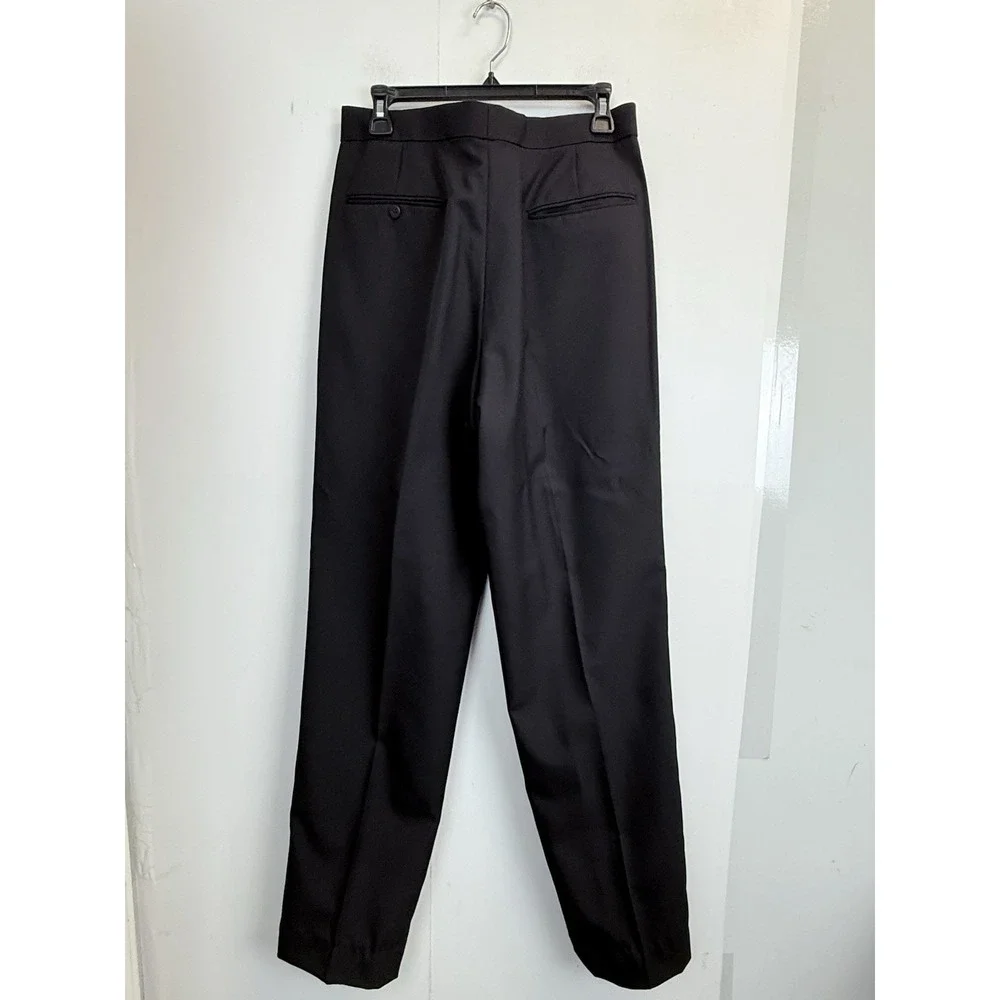 Midtown Man 32X35 Pleated‎ Expandable Waist Tuxedo Pants Satin Side Stripes